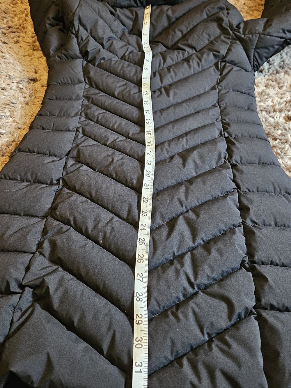 DKNY Women's Chevron Stand Collar Coat - Picture 6 of 8